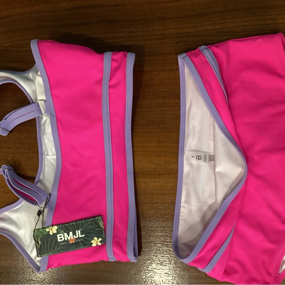 - Pink and Purple 2 piece swim suit
